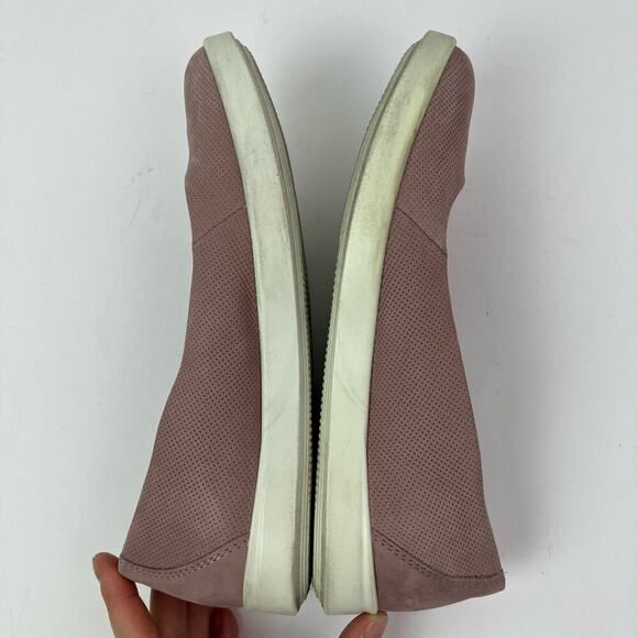 ECCO Women's 6 Barentz Ballet Slip on Loafers Dusty Pink Nubuck Comfortable - Picture 12 of 16